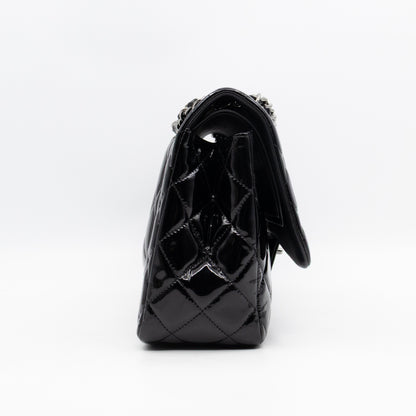Classic Double Flap Jumbo Black Patent Leather