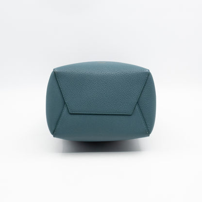 Sangle Seau Small Bucket Bag Turquoise Calfskin Leather