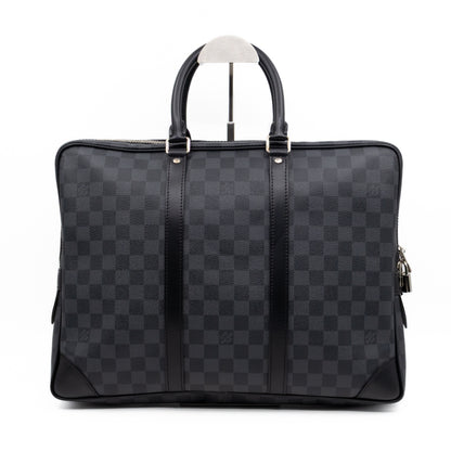 Porte Documents Voyage Damier Graphite