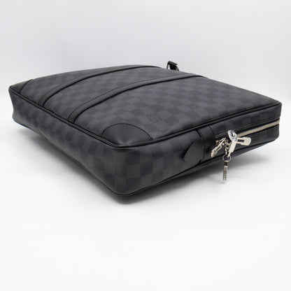 Porte Documents Voyage Damier Graphite