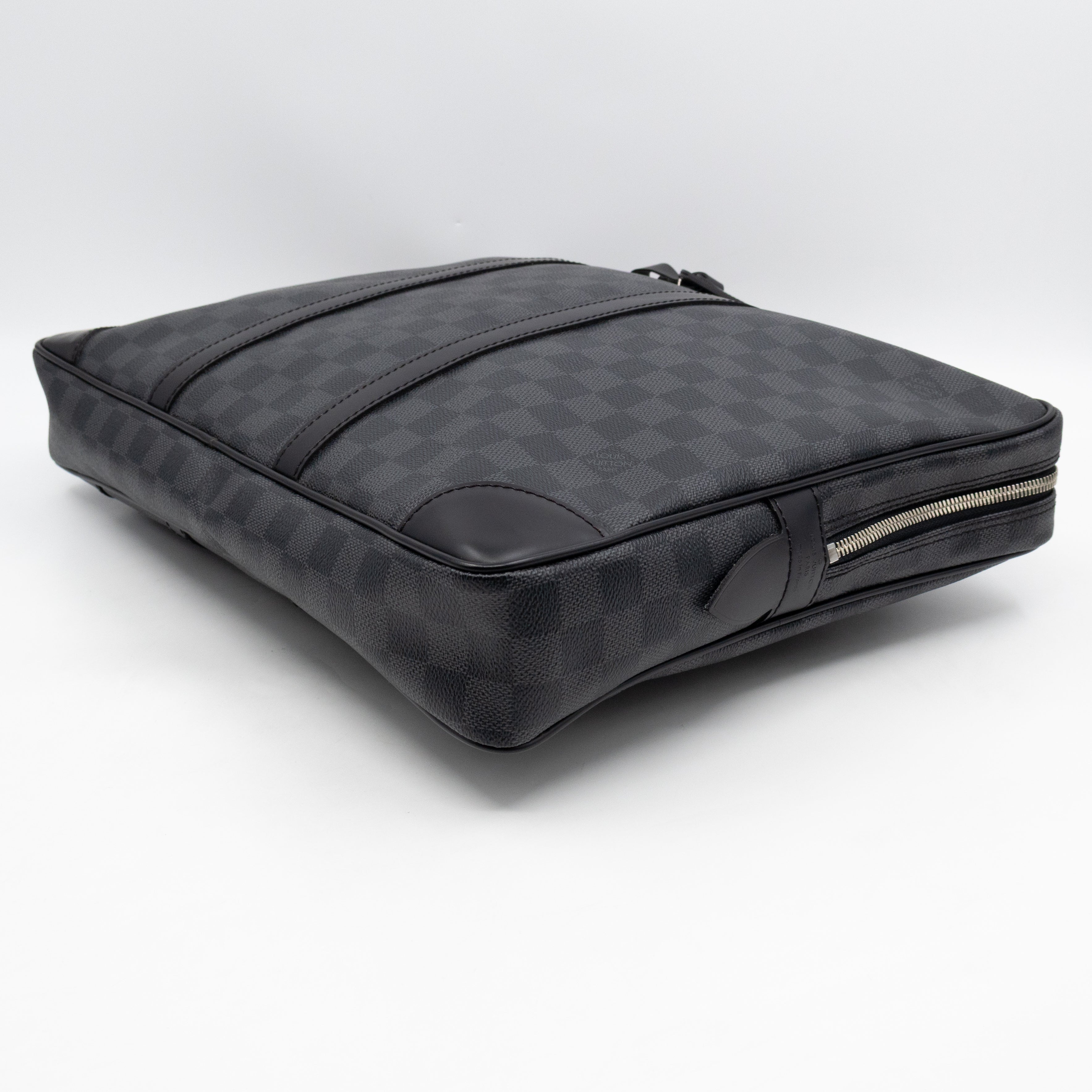 Porte Documents Voyage Damier Graphite