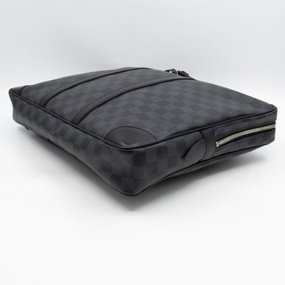 Porte Documents Voyage Damier Graphite