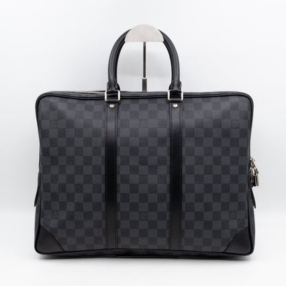 Porte Documents Voyage Damier Graphite