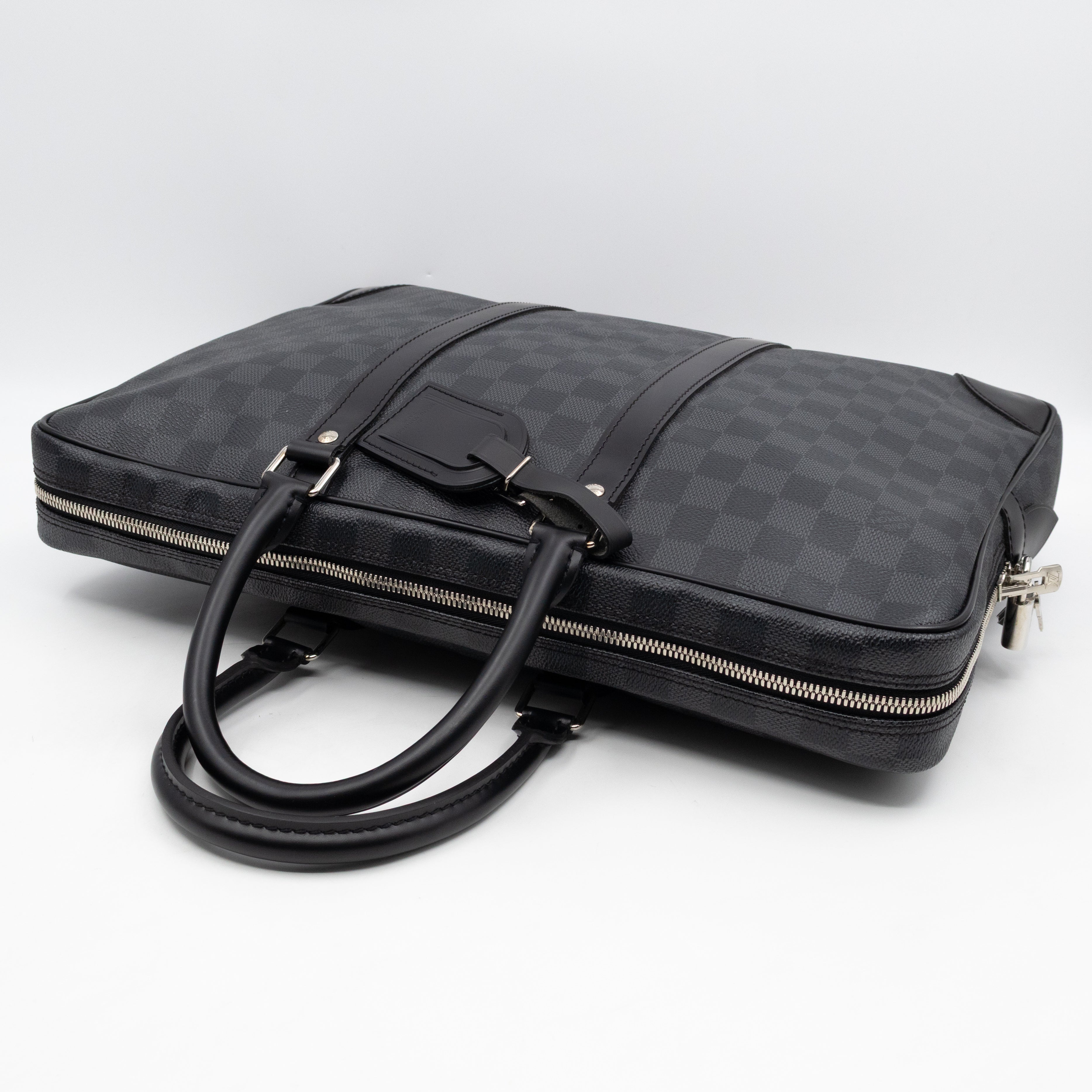 Porte Documents Voyage Damier Graphite
