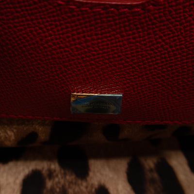 Sicily Medium Family Patchwork Red Dauphine Leather