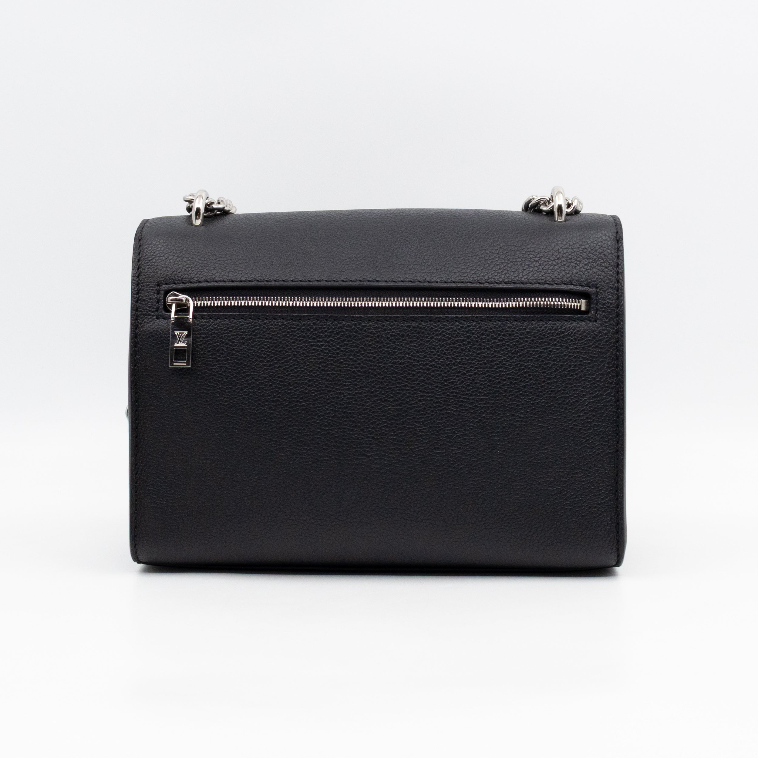 Mylockme Chain Bag Black Leather