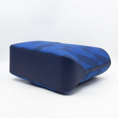 Cabas H en Biais 40 Tote Bag Bleu France