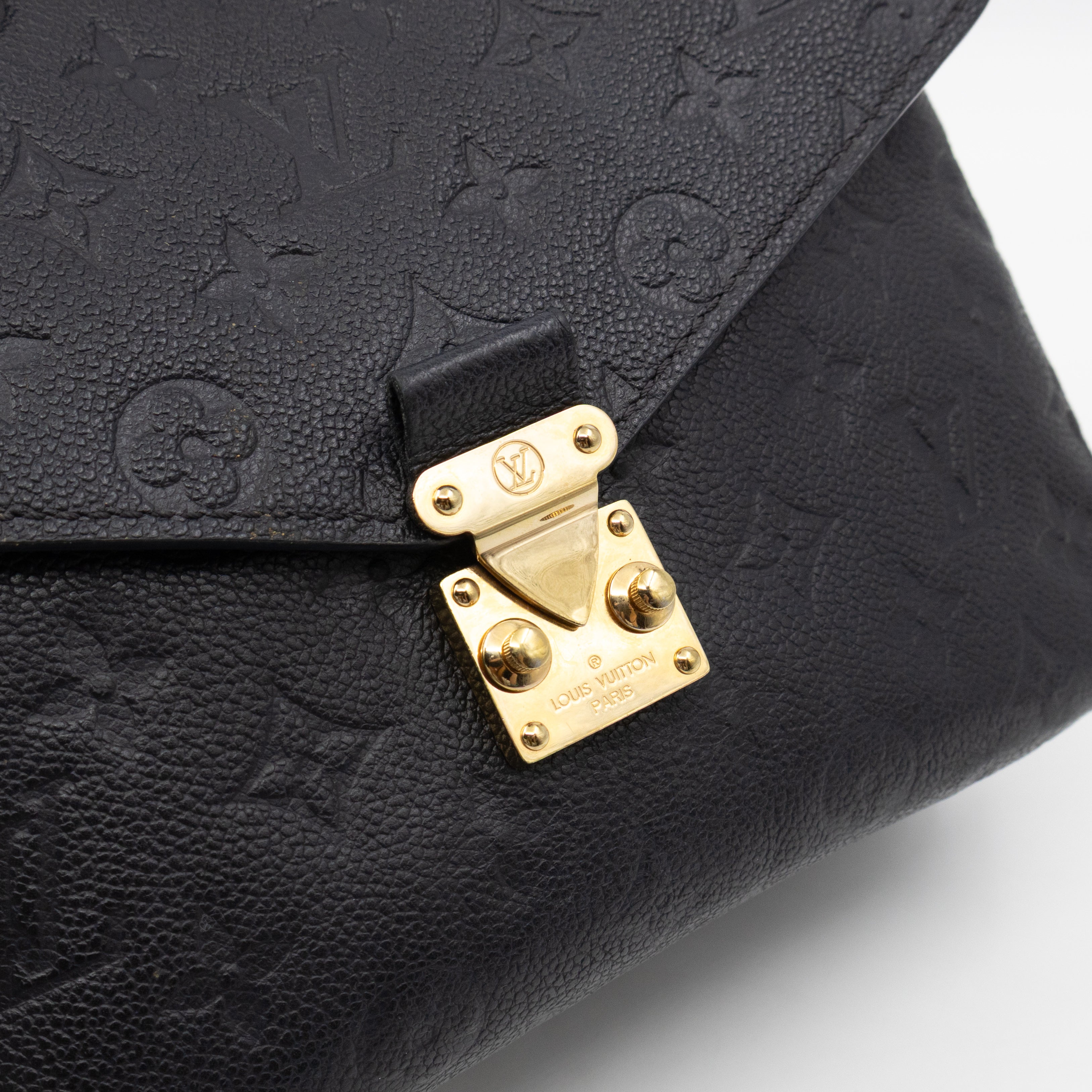 Pochette Metis Black Monogram Empreinte Leather