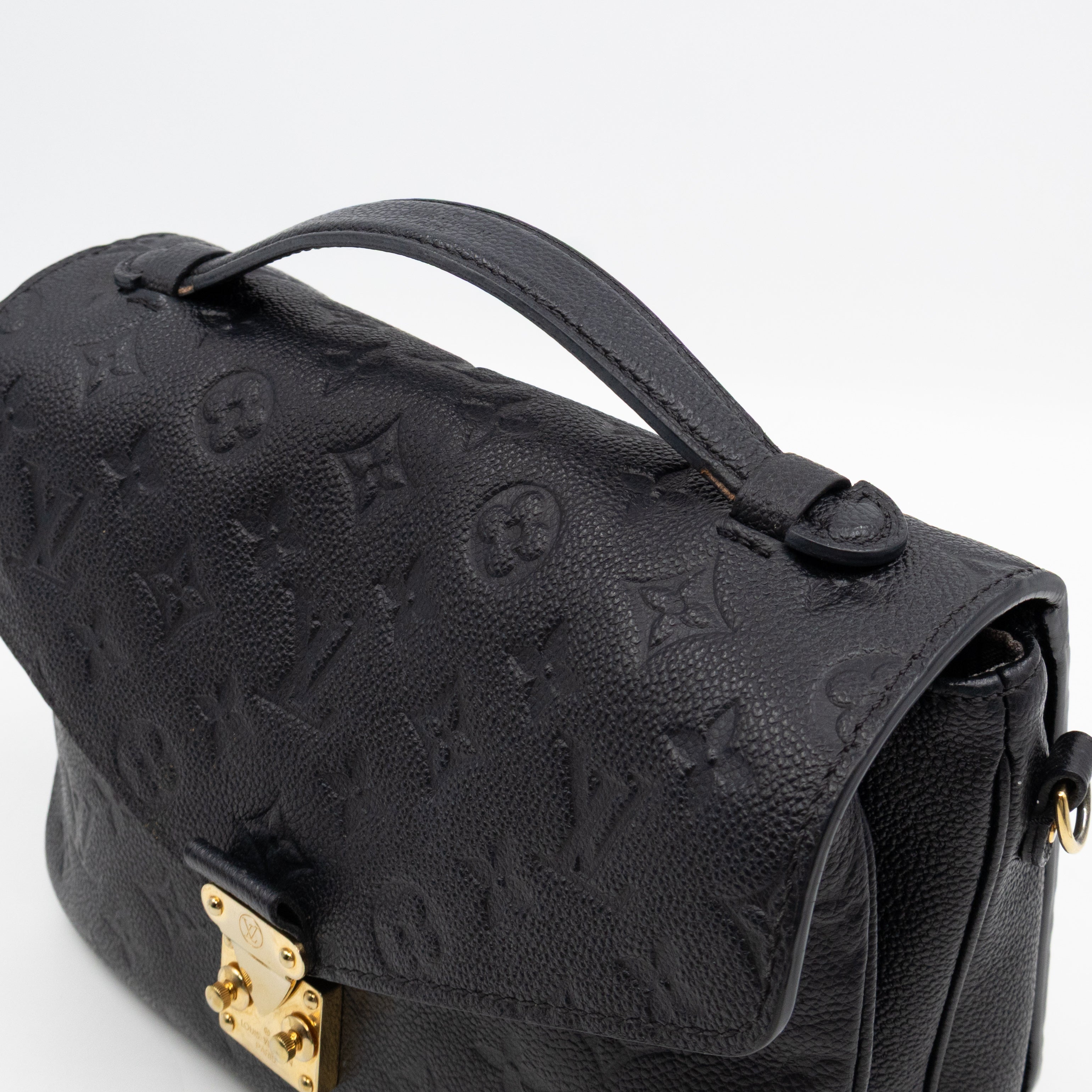 Pochette Metis Black Monogram Empreinte Leather