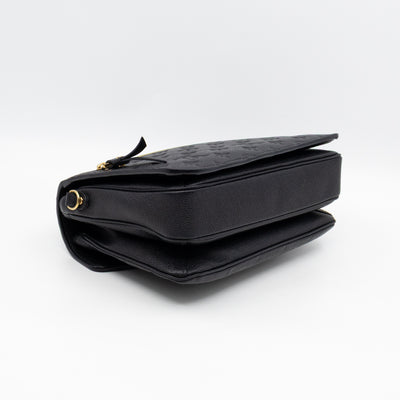 Pochette Metis Black Monogram Empreinte Leather