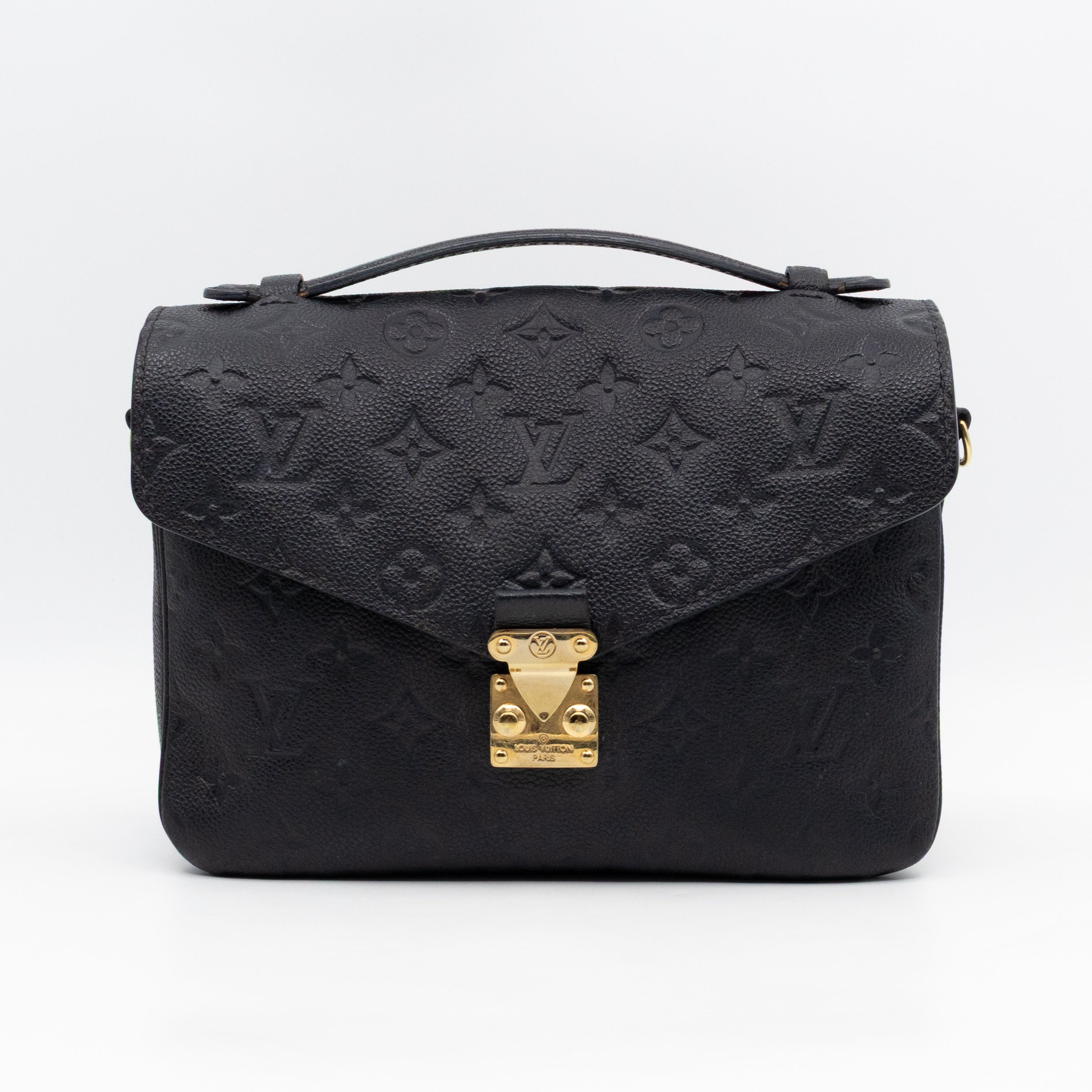 Pochette Metis Black Monogram Empreinte Leather