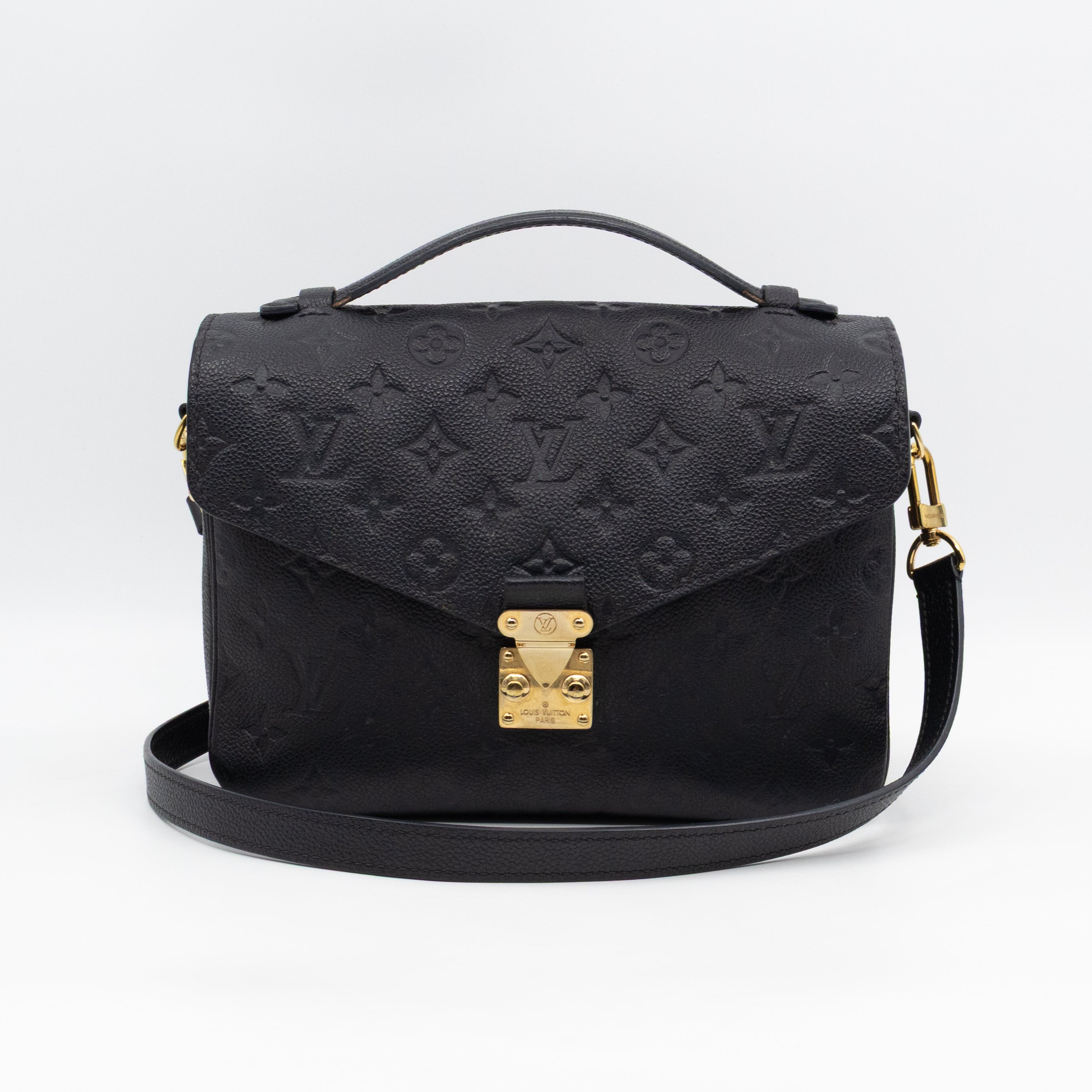 Pochette Metis Black Monogram Empreinte Leather