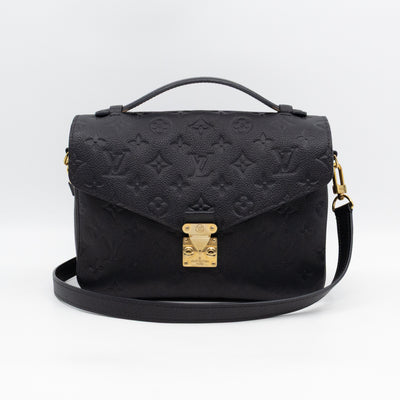 Pochette Metis Black Monogram Empreinte Leather