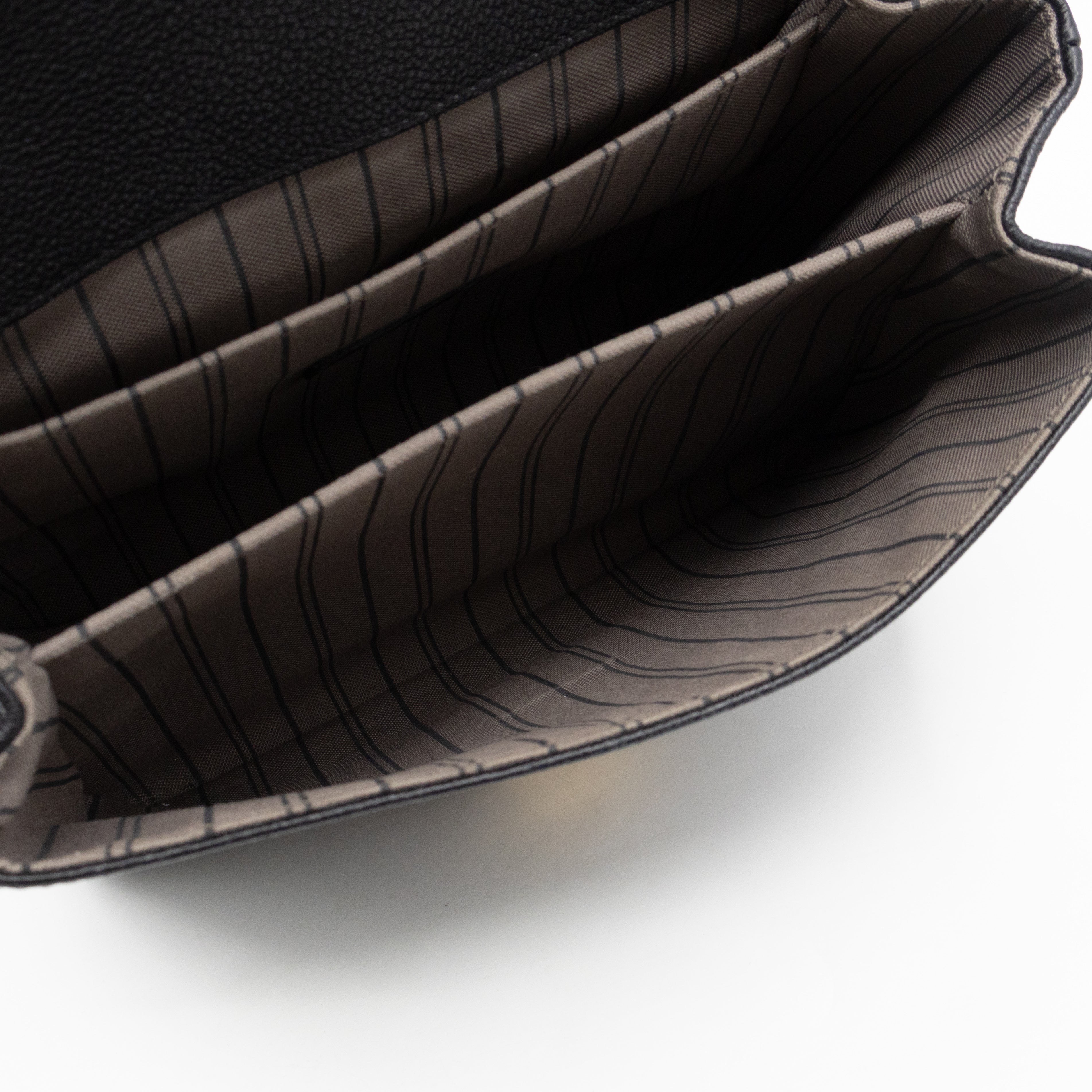 Pochette Metis Black Monogram Empreinte Leather