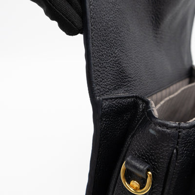 Pochette Metis Black Monogram Empreinte Leather