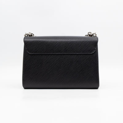 Twist MM Black Epi Leather Silver