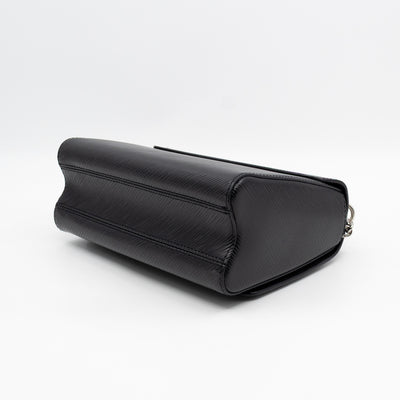 Twist MM Black Epi Leather Silver
