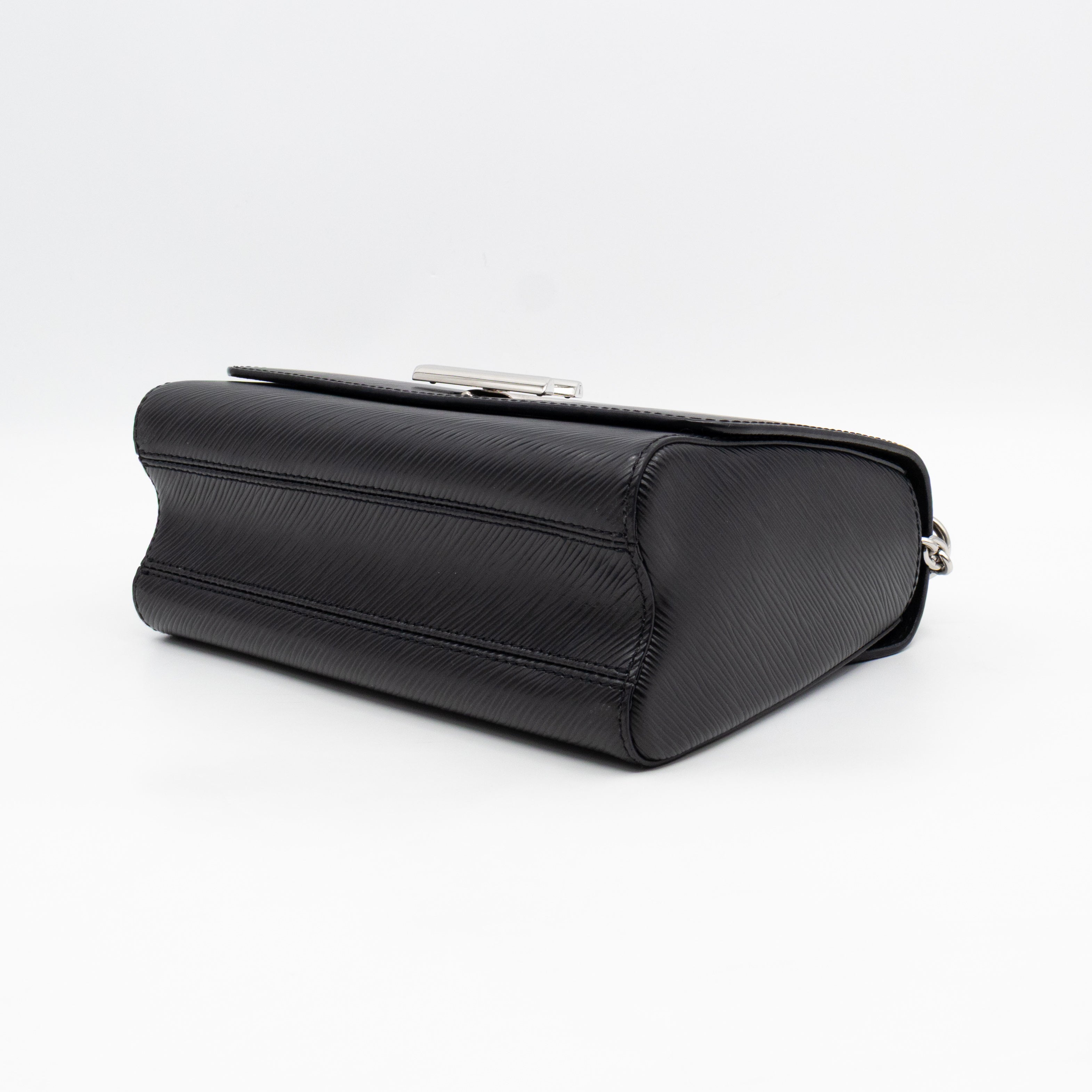 Twist MM Black Epi Leather Silver