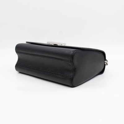 Twist MM Black Epi Leather Silver