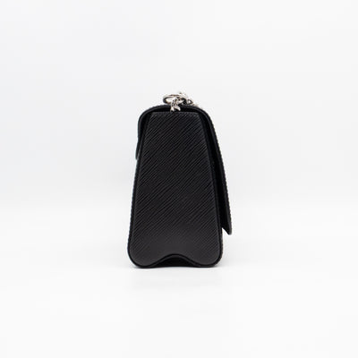 Twist MM Black Epi Leather Silver