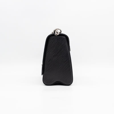 Twist MM Black Epi Leather Silver
