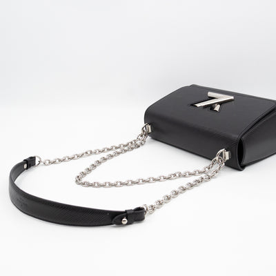 Twist MM Black Epi Leather Silver