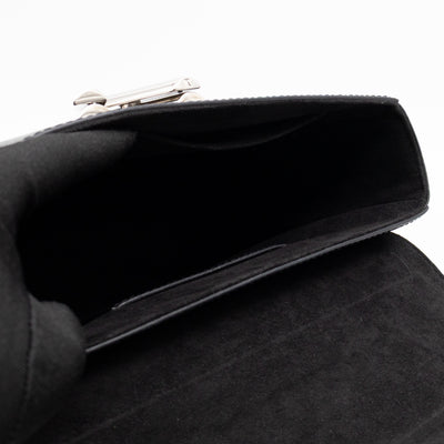 Twist MM Black Epi Leather Silver