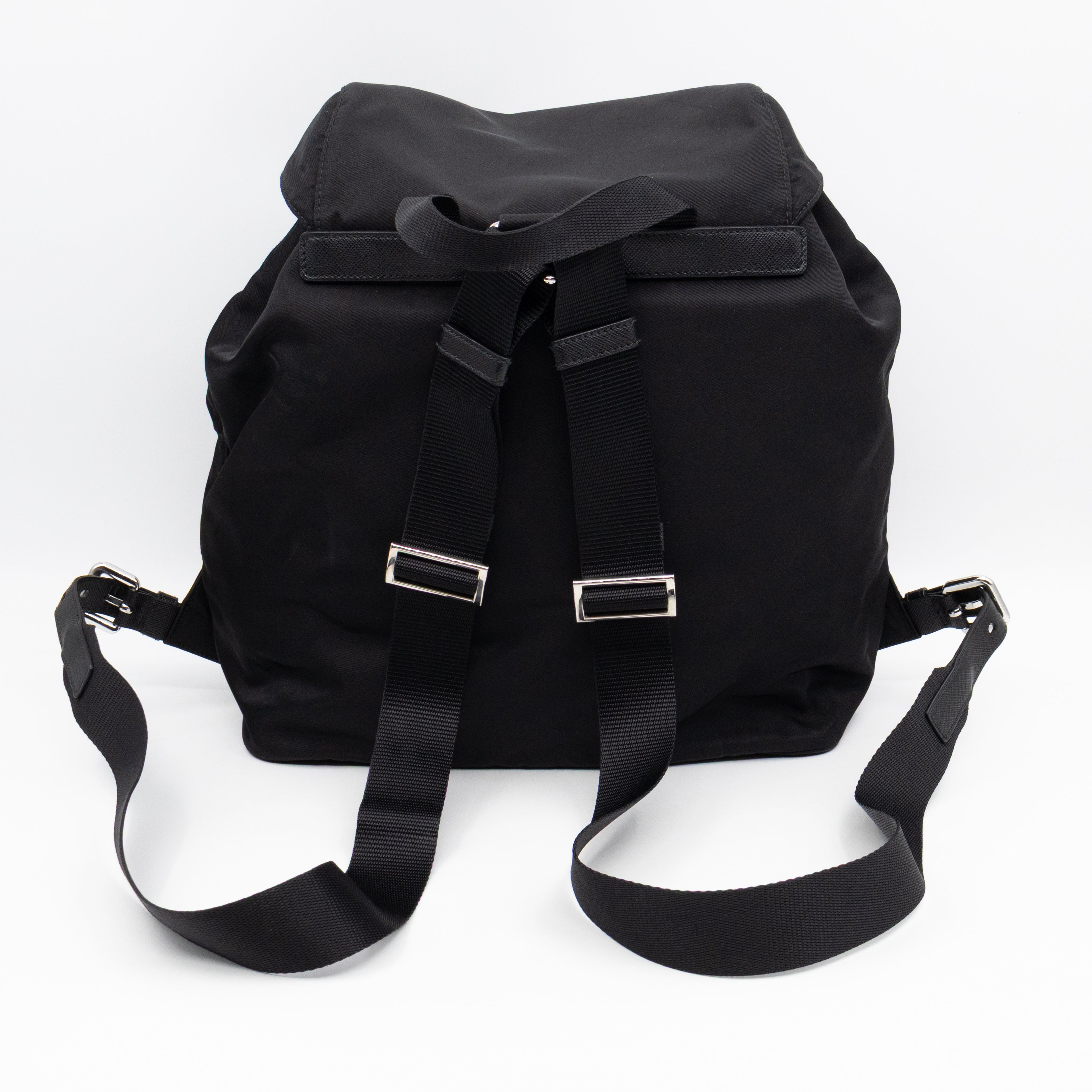 Tessuto Nylon Black Backpack