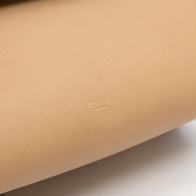 Mini Belt Bag Beige & Black Leather