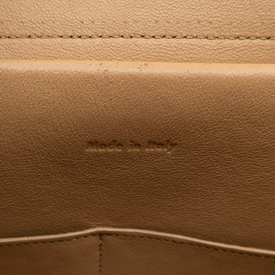 Mini Belt Bag Beige & Black Leather