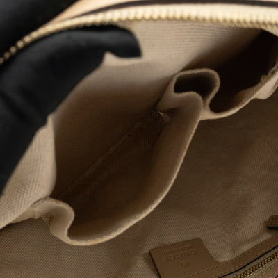 Nice Dome Satchel GG Supreme Beige Leather