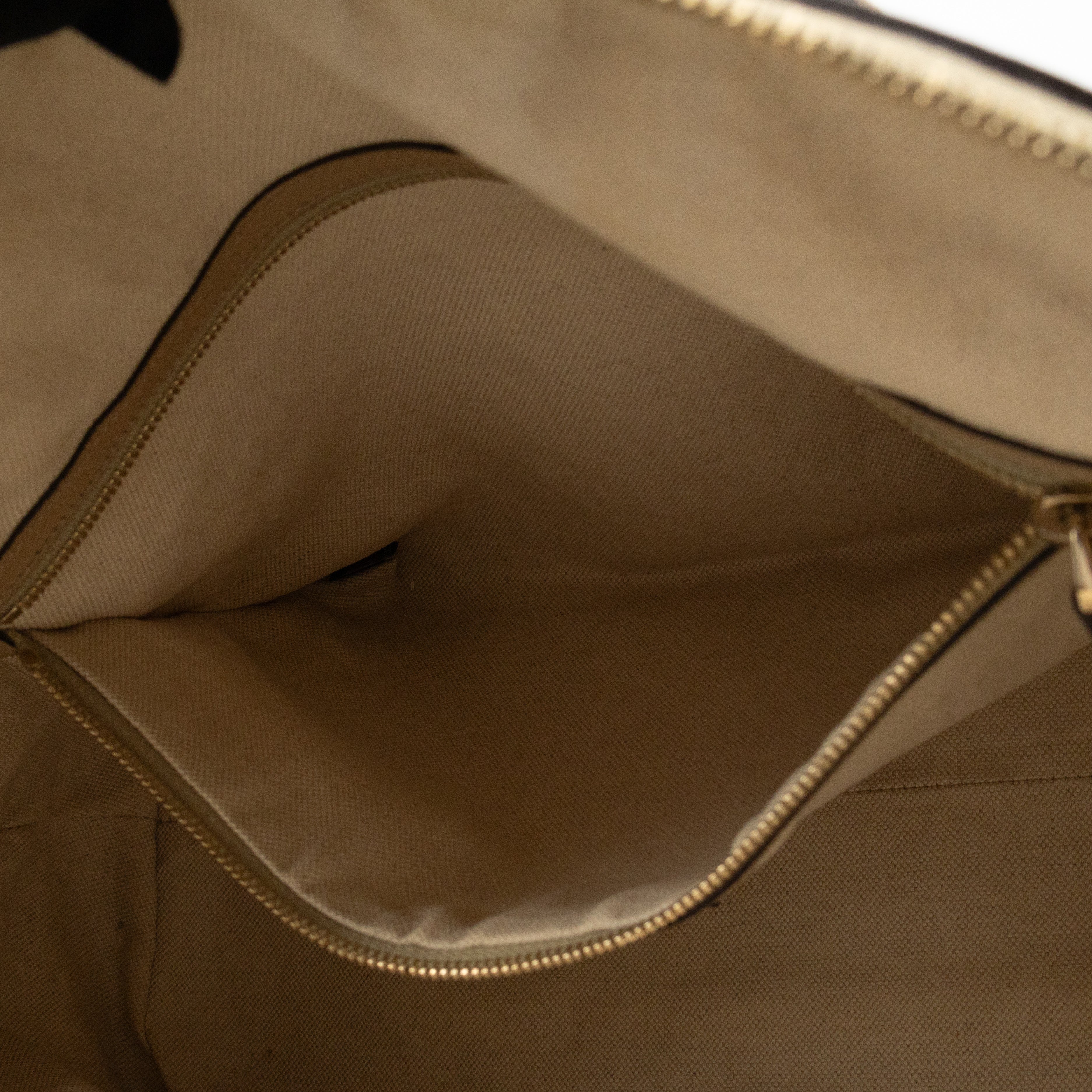 Nice Dome Satchel GG Supreme Beige Leather