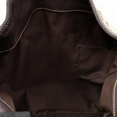 Indy Top Handle Tassels GG Supreme Canvas Brown Leather