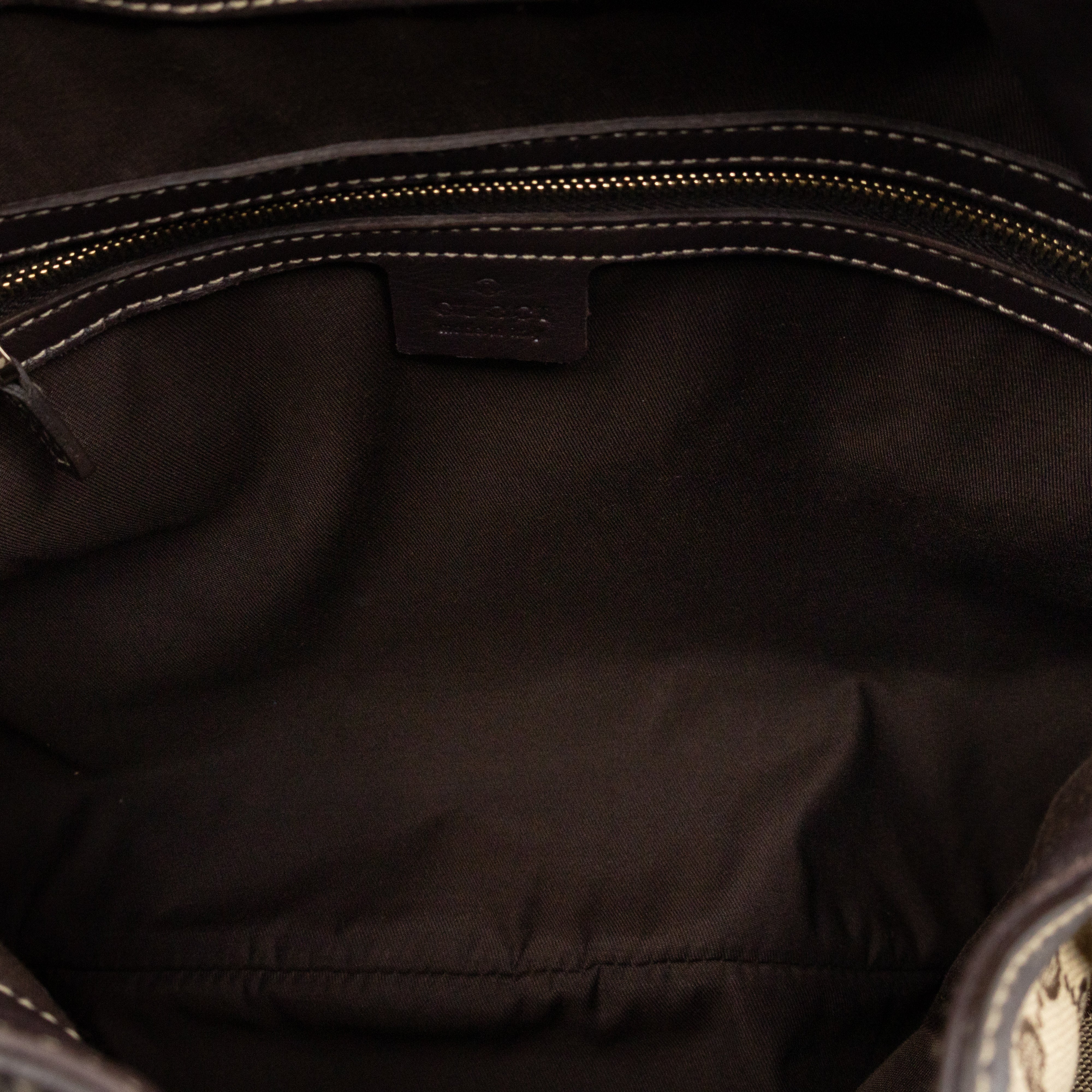 Indy Top Handle Tassels GG Supreme Canvas Brown Leather