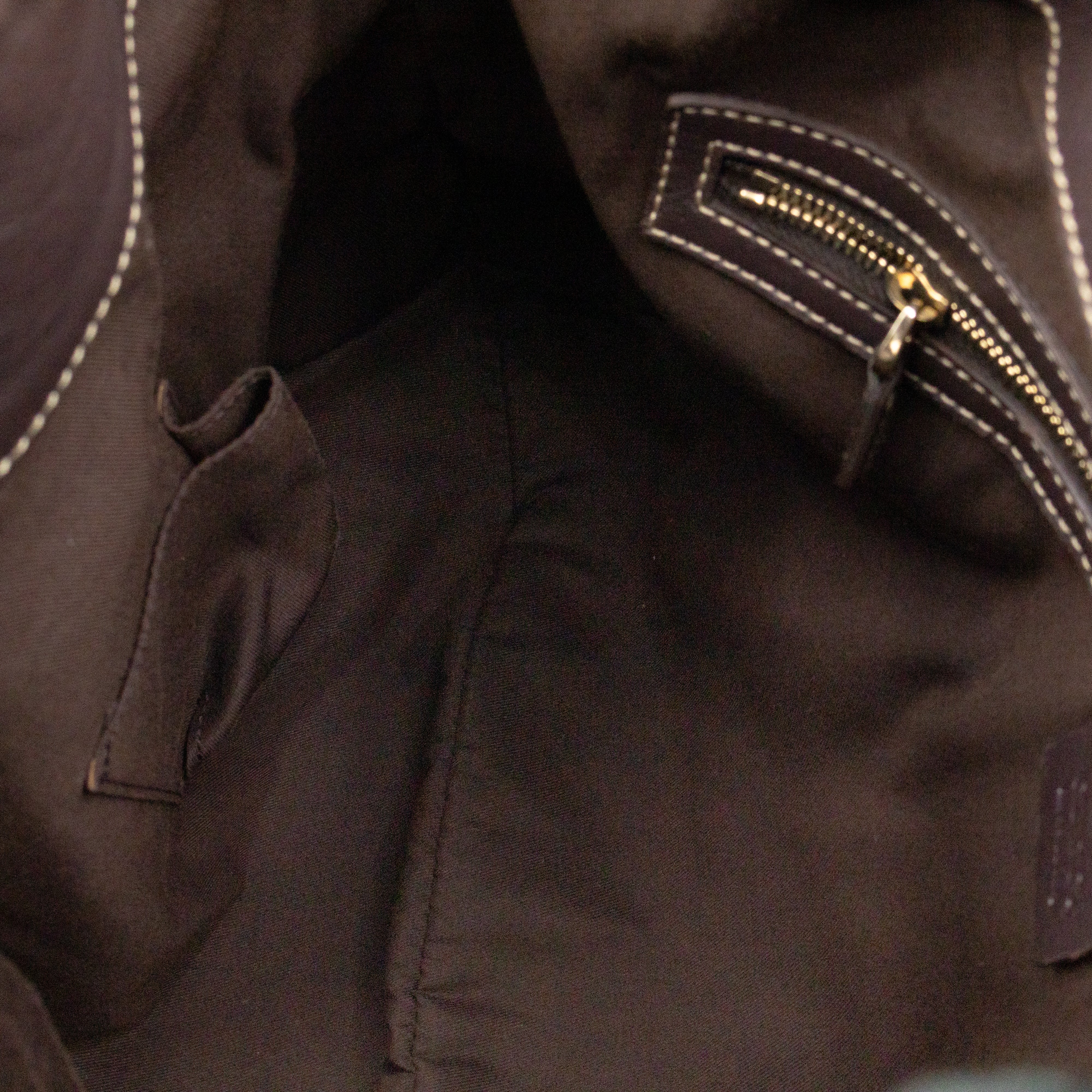 Indy Top Handle Tassels GG Supreme Canvas Brown Leather