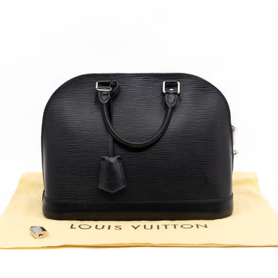 Alma PM Black Epi Leather