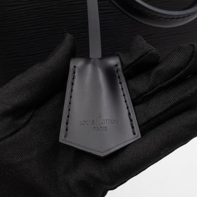 Alma PM Black Epi Leather