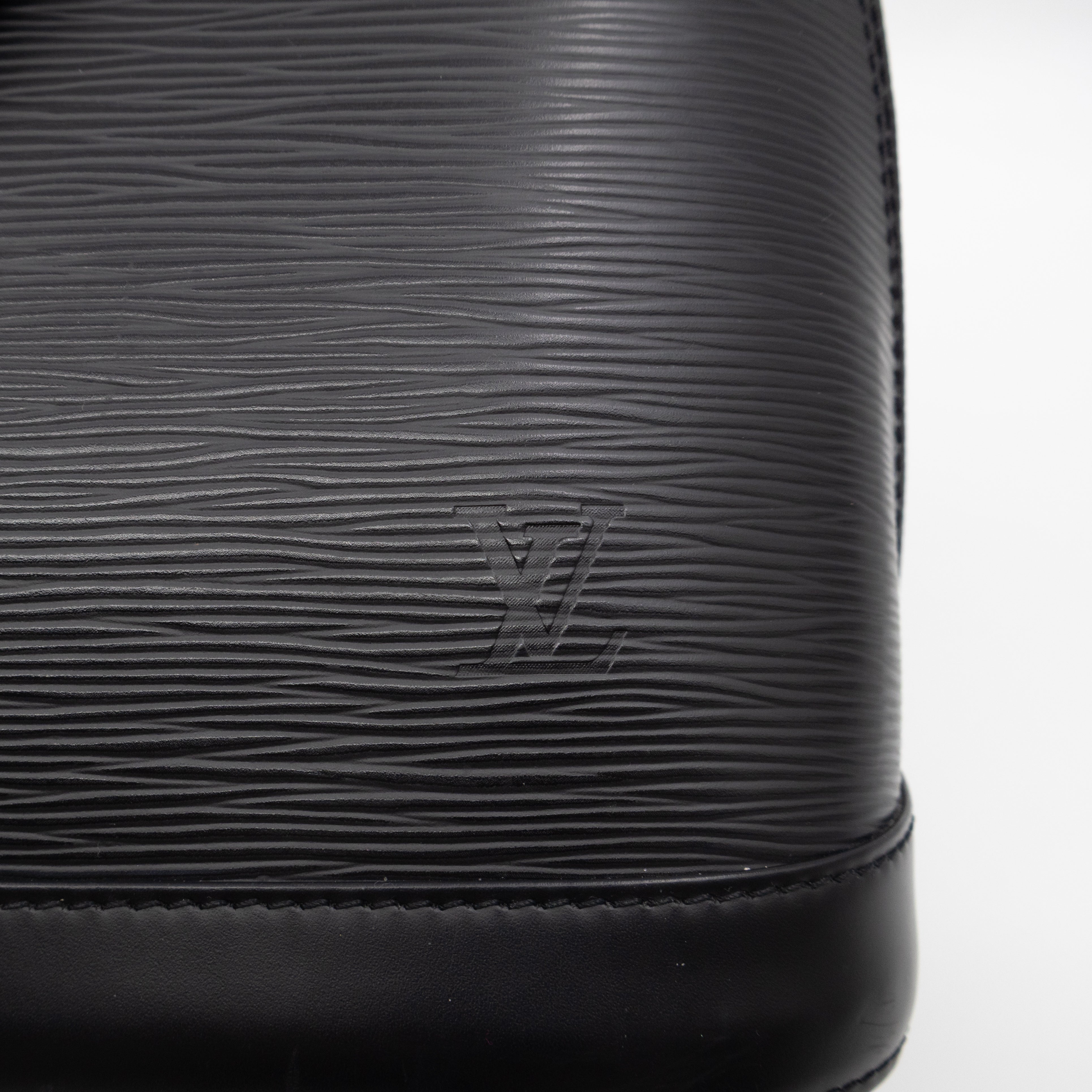 Alma PM Black Epi Leather