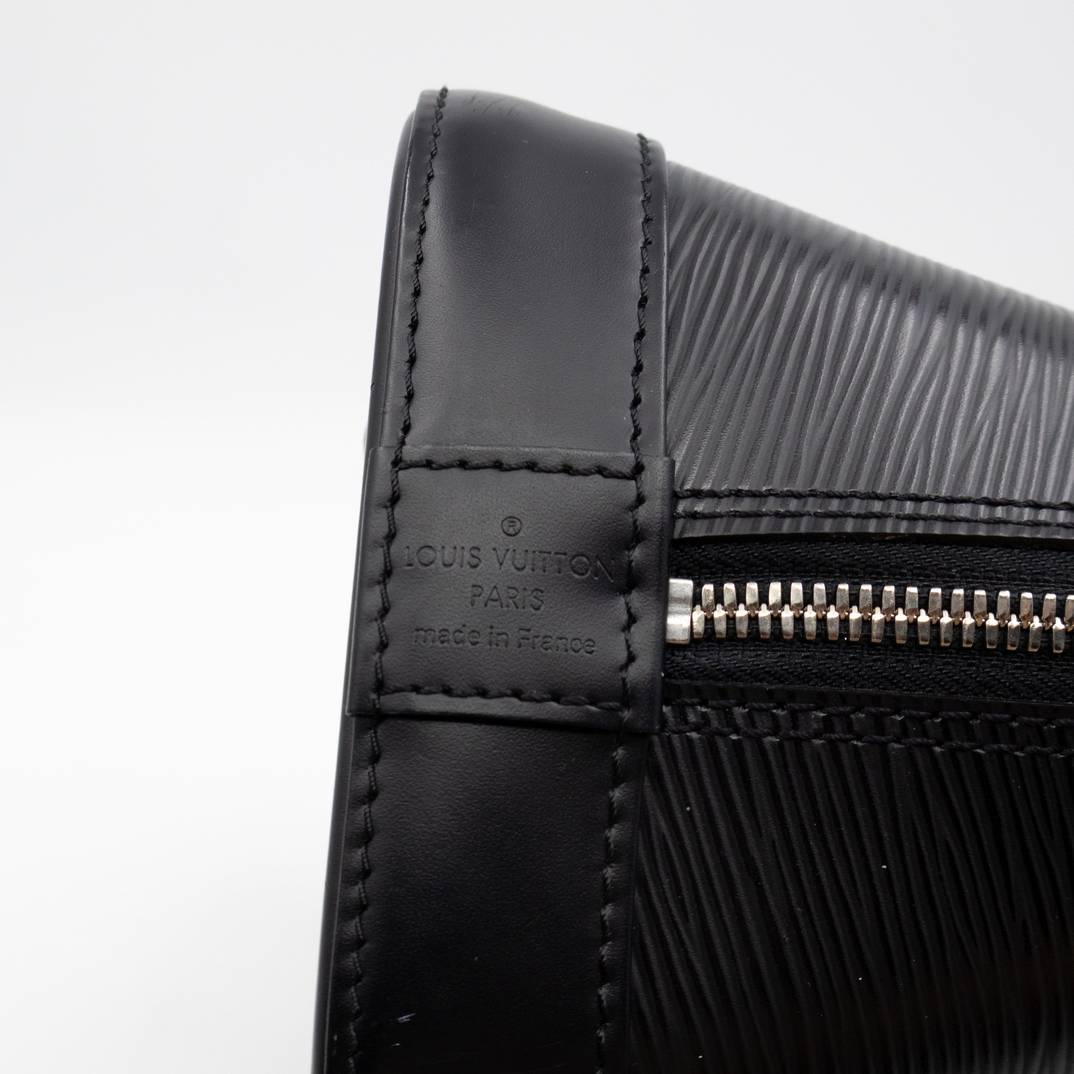 Alma PM Black Epi Leather