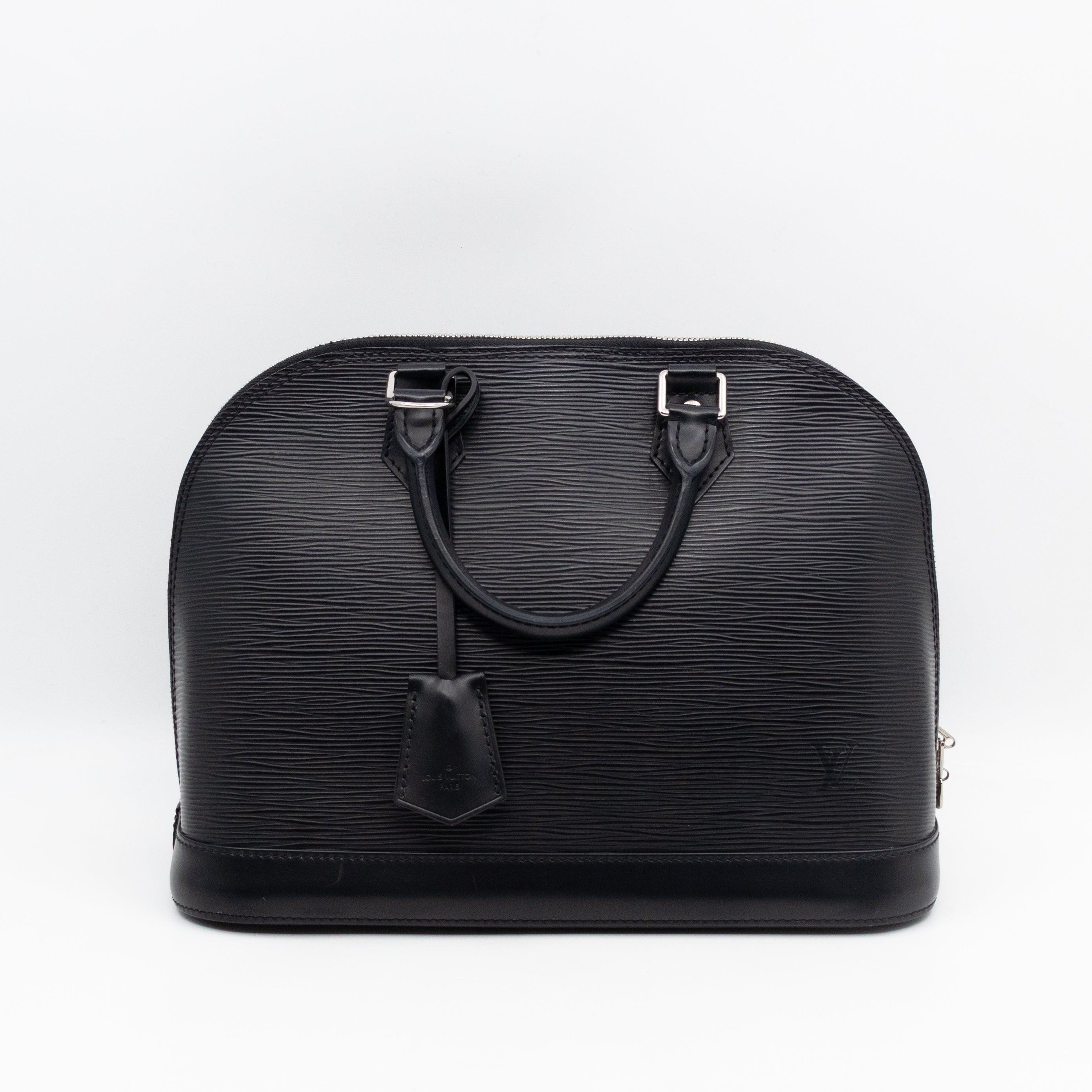 Alma PM Black Epi Leather