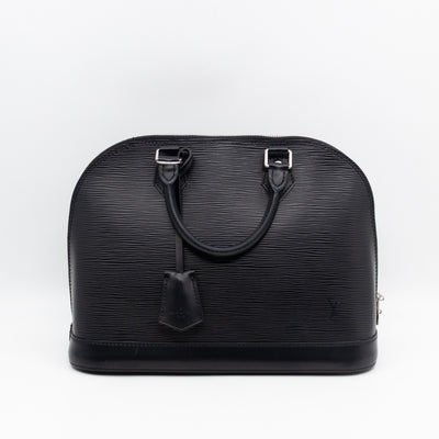 Alma PM Black Epi Leather