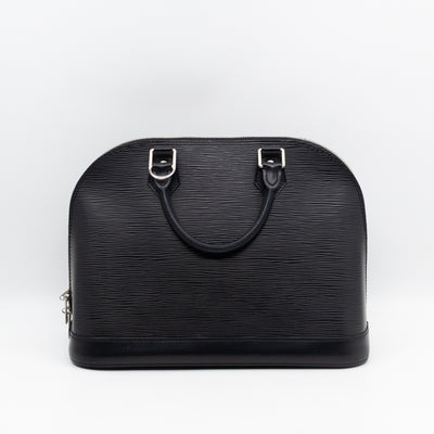 Alma PM Black Epi Leather
