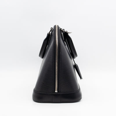 Alma PM Black Epi Leather