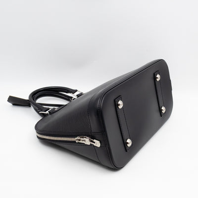 Alma PM Black Epi Leather