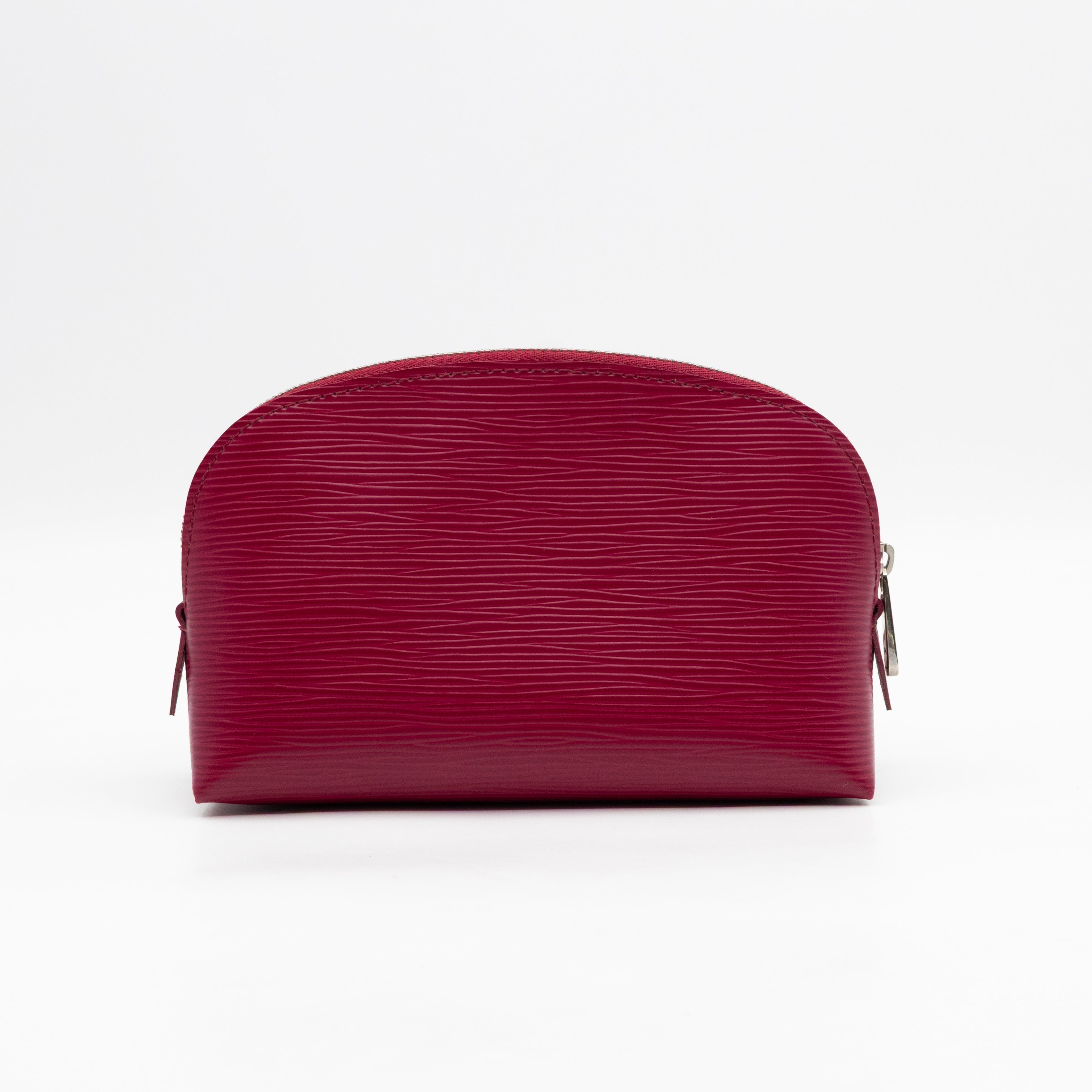 Cosmetic Pouch PM Fuchsia Epi Leather
