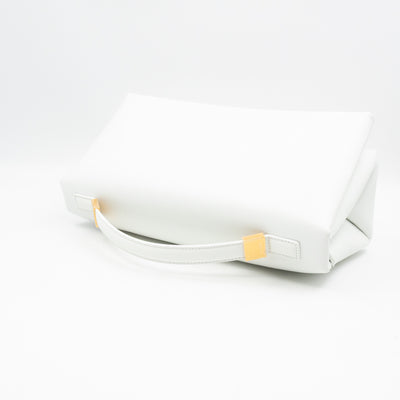 Prisma Padded Shoulder Bag White Leather
