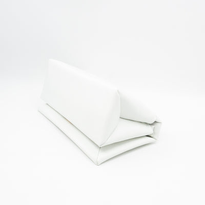 Prisma Padded Shoulder Bag White Leather