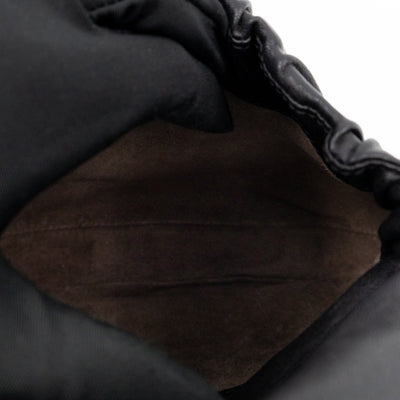 Belt Bag Intrecciato Black Leather