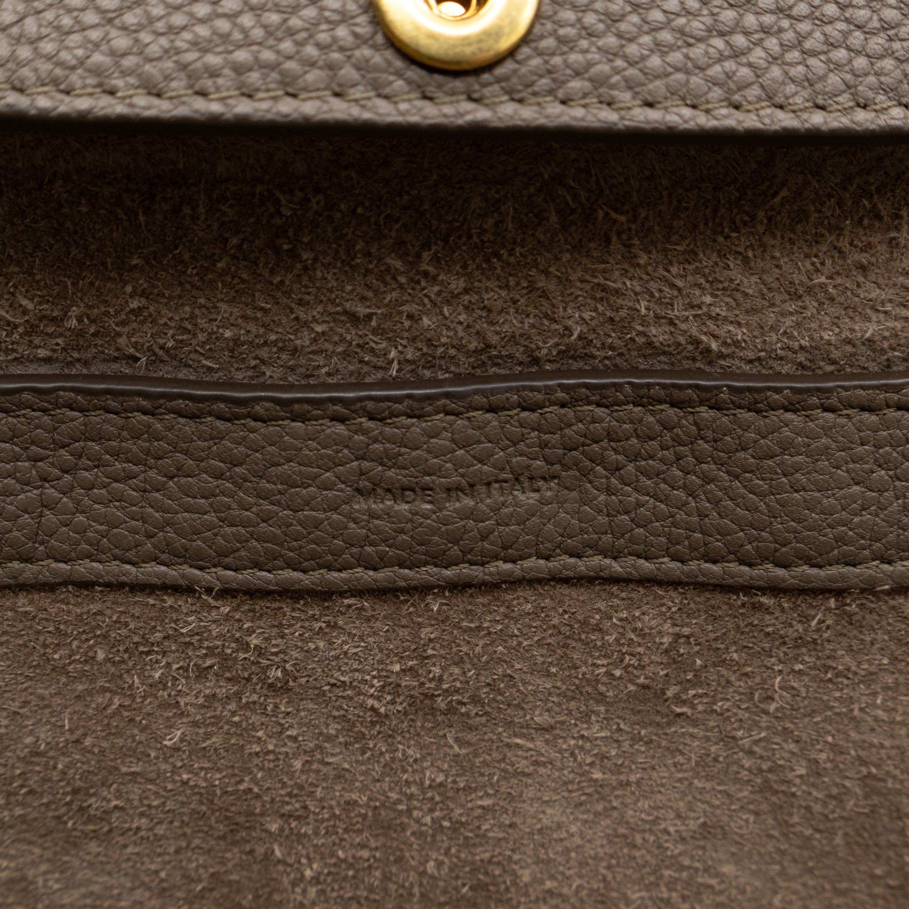 Fold Cabas Small Tote Grey Leather