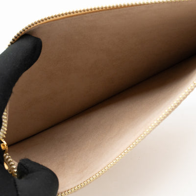 Neverfull Pochette Creme & Rose Trianon Monogram Empreinte Leather